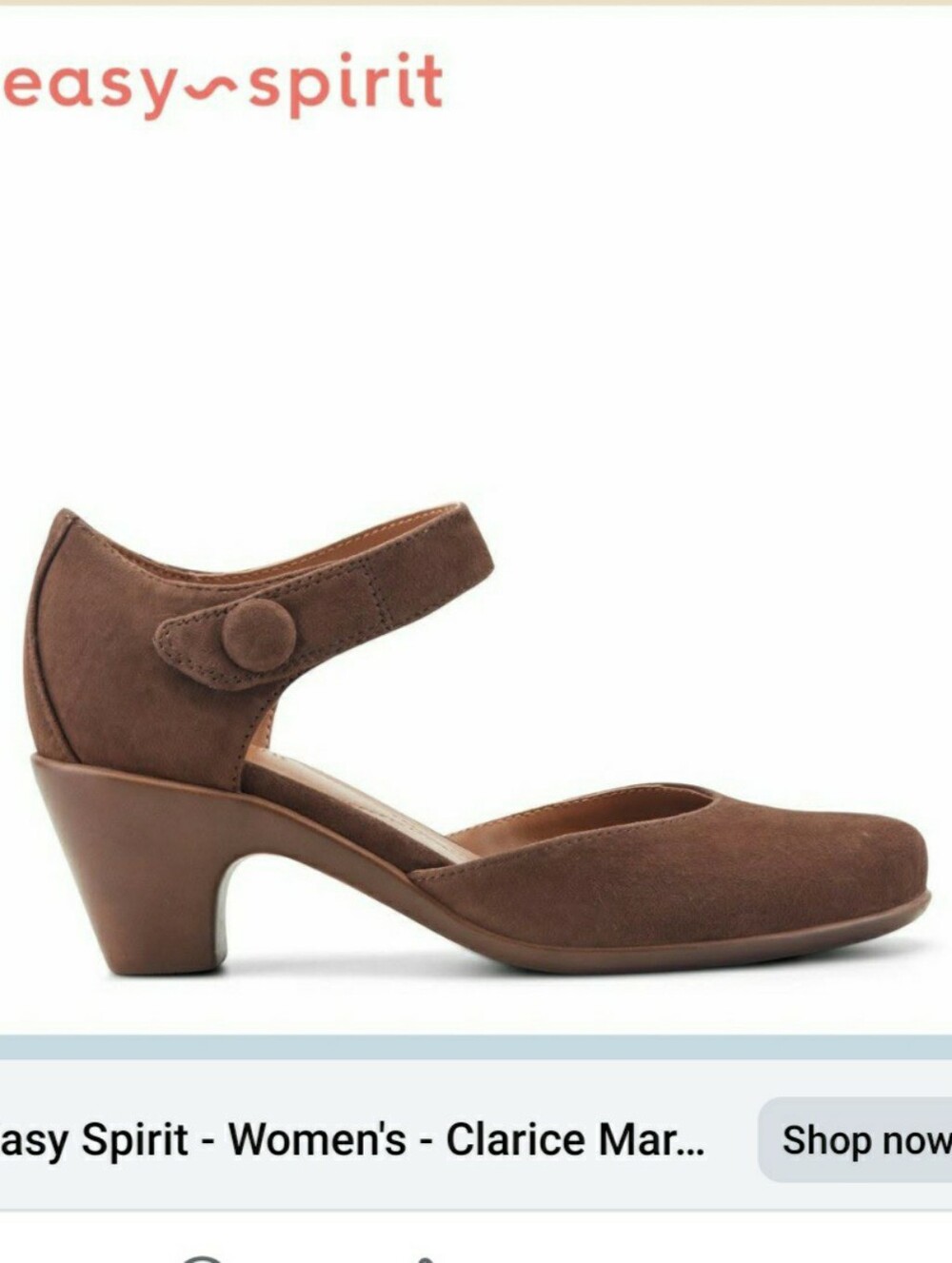 Easy Spirti Clarice Mary Jane 9 Taupe Classic Comfort Minimalist